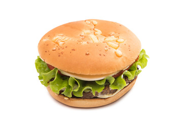 cheeseburger isolated