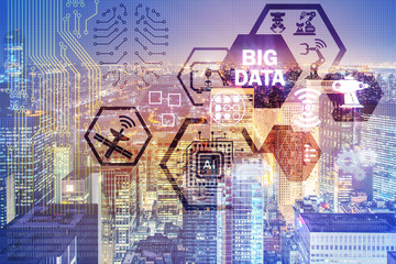 Big data modern computing concept