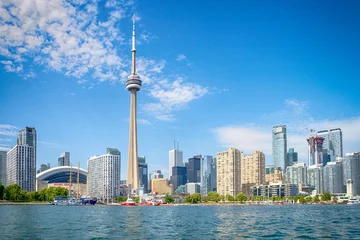 Keuken foto achterwand Toronto Skyline van Toront in Canada vanaf het meer Ontario