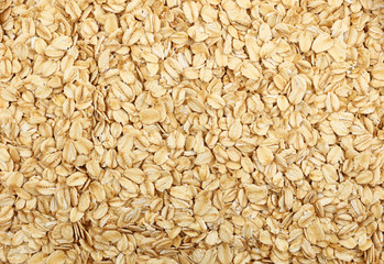 Porridge oat grits close up background