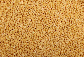 Ptitim pasta Israeli couscous close up background