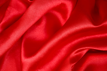 shiny red satin fabric for background texture