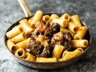 rustic italian oxtail ragu pasta