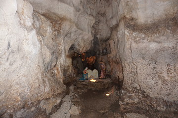 Interno della Cripta del Crocefisso in Ruffano (LE), Puglia, Italia