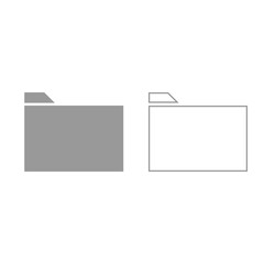 Folder grey set icon .
