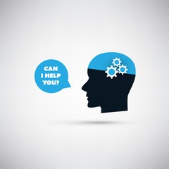 Can I Help You? - AI, Digital Voice Assistant Service,Networks, Deep Learning, Future Technology Concept Design