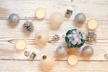 Christmas ball xmas and happy new year.