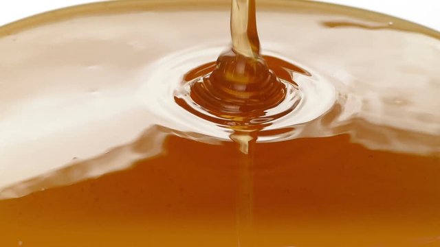 Honey Pouring Closeup