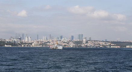 Fototapeta na wymiar Besiktas district in Istanbul city