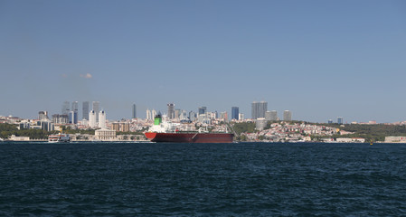 Besiktas district in Istanbul city