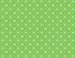Lime Green Snowflake Background
