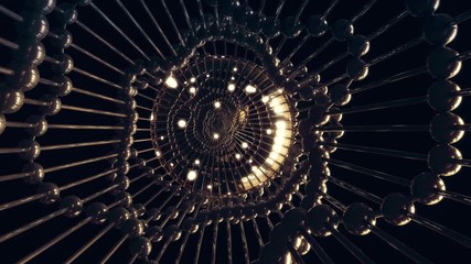 Abstract animation depicting an advanced medical treatment / research / cure - Powered by Adobe