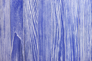 Wooden striped surface of blue color, texture or background. Vintage blue wood background