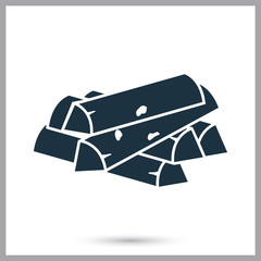 Firewood simple icon for web and mobile design