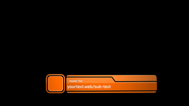 Bouncing Panels Lower Third