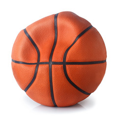 deflated basketball ball