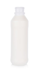 bottle of milk on white background