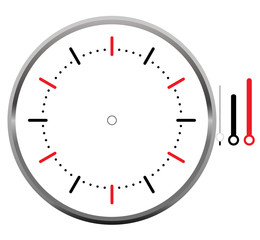 Naklejka premium clock face blank