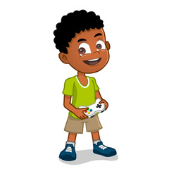 boy with gamepad