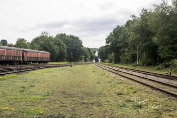 Naklejka premium Le train s'en est allé