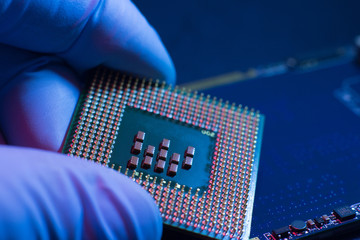 Electronic engineer of computer technology. Maintenance computer cpu hardware upgrade of...