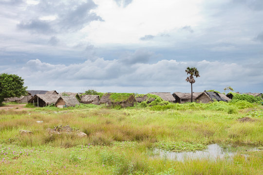 Fishing village at Talawila, Sri Lanka