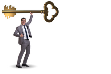 Concept with key to success illustration 