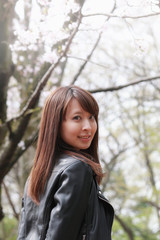 beautiful woman in nature