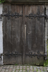 Old wooden door