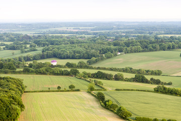 Aerial view of Buckinghamshire Landscape