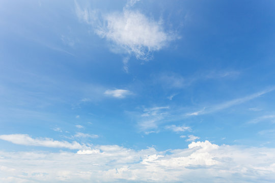 bright blue sky and cloud in sunny day.