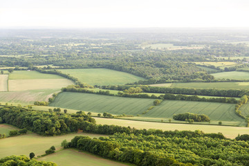 Naklejka premium Aerial view of Buckinghamshire Landscape