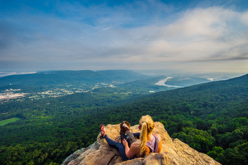 Naklejka premium Sunset Rock Chattanooga Tennessee