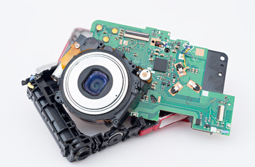 Compact disassembled camera