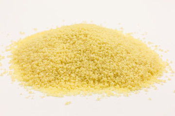 heap of uncooked couscous grains