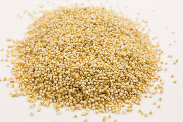 heap of puffed amaranth seeds