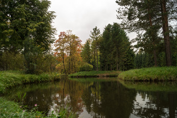 Landscape with small lake