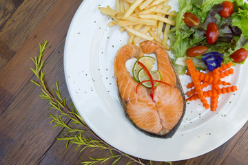 Salmon steak