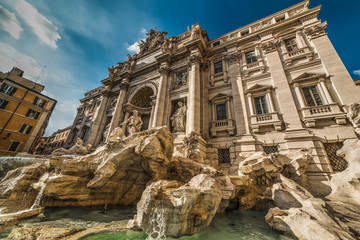 World famous Fontana di Trevi in Rome © Gabriele Maltinti