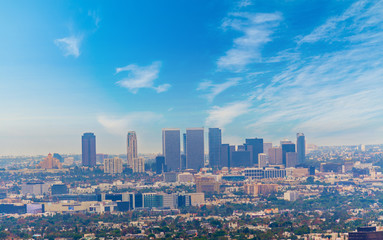 Fototapeta na wymiar Skyscrapers in Los Angeles