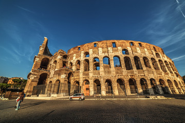 Naklejka premium World famous Colosseum in Rome
