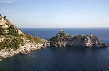 Fototapeta na wymiar Aerial view of Amalfi coast