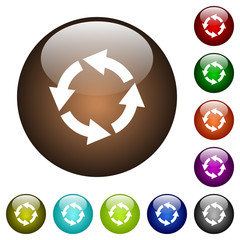 Rotate left color glass buttons