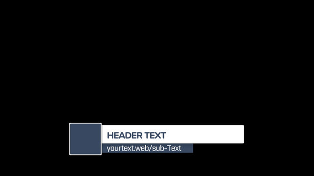 Lowering Bar Lower Third