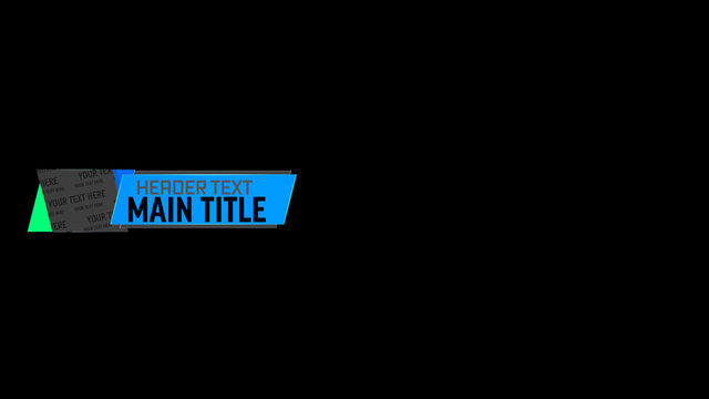 Sliding Layered Lower Third
