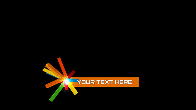 Rotating 3D Bars Lower Third