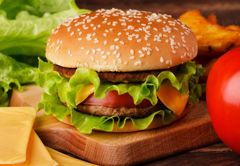 Fresh tasty burger