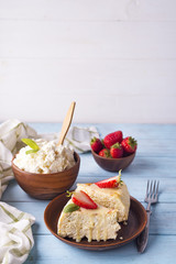 cottage cheese casserole with strawberries