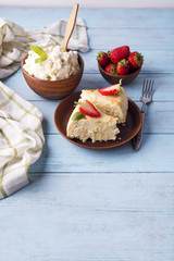 cottage cheese casserole with strawberries