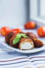Balls of mozzarella